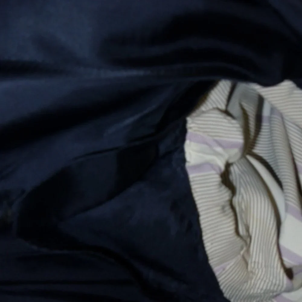 H. HUNTSMAN & SONS navy stripes 2 button blazer 42 Savile Row England vintage